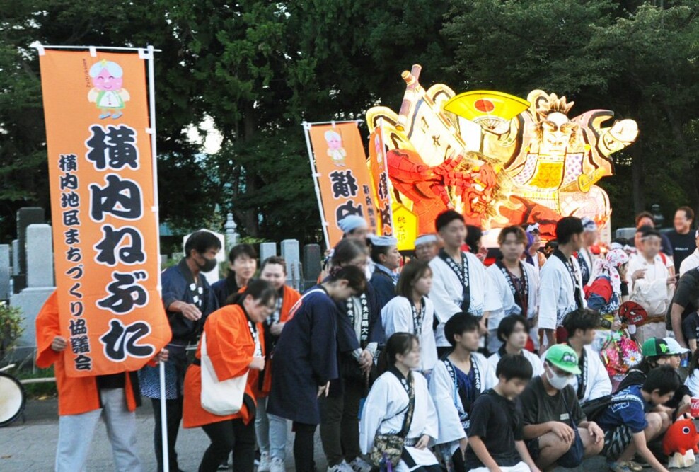 「横内秋ねぶた」を運行しました（9/24）