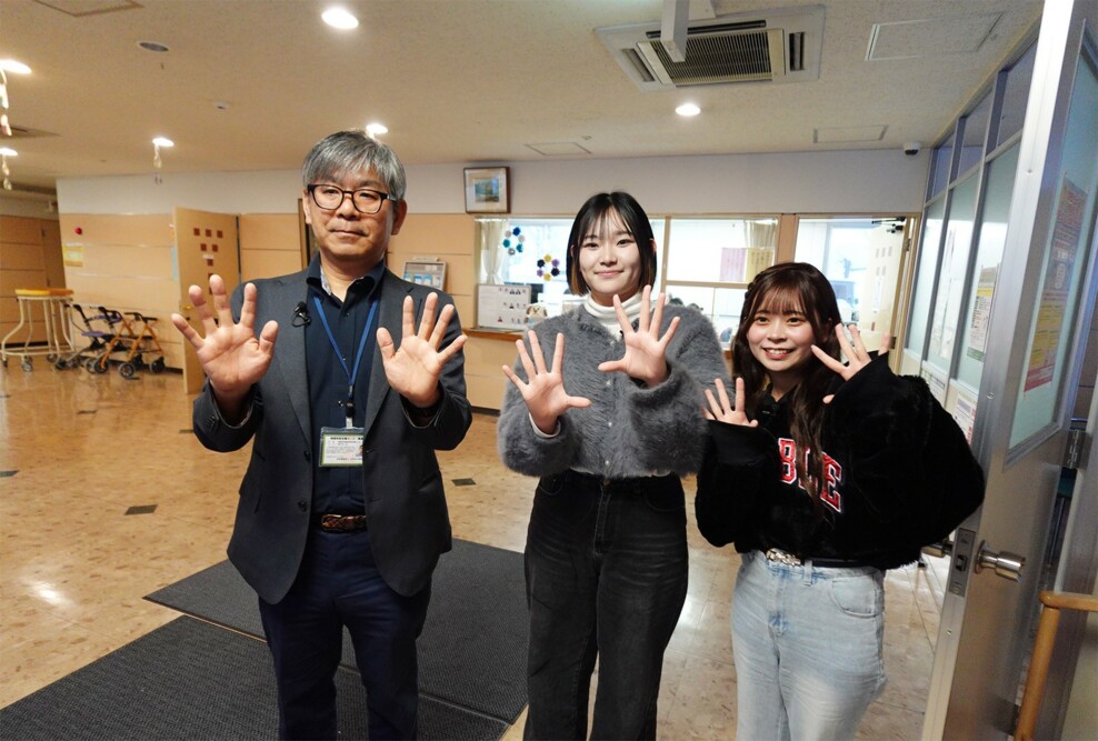 青森市広報番組「キラリ！あおもり創造人」に幼児保育学科の学生が出演しました（2026/02/28）