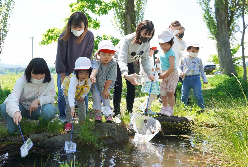 幼児保育学科と附属幼稚園との合同保育（2021/05/20）を実施しました