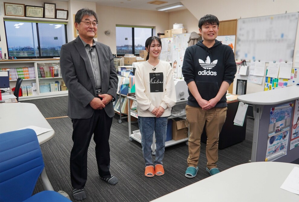 青森市広報番組「キラリ！あおもり創造人」に経営法学部の学生が出演しました（2025/11/29）