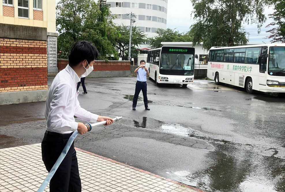 学園防災訓練「防災デー」（9/1）を開催しました