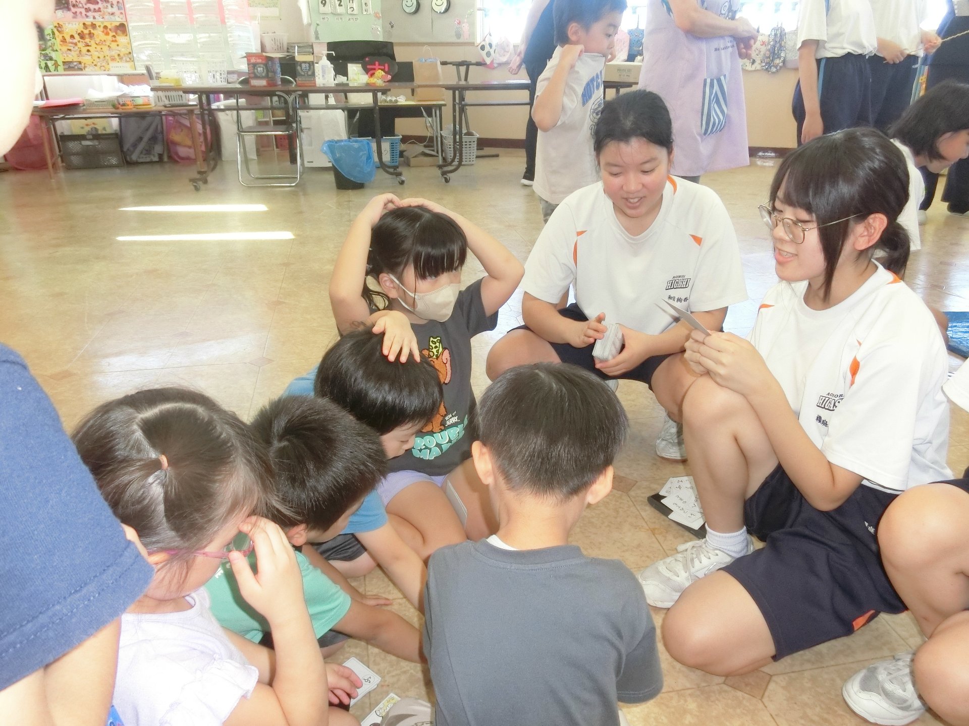 東中学校の皆さんと交流したよ！