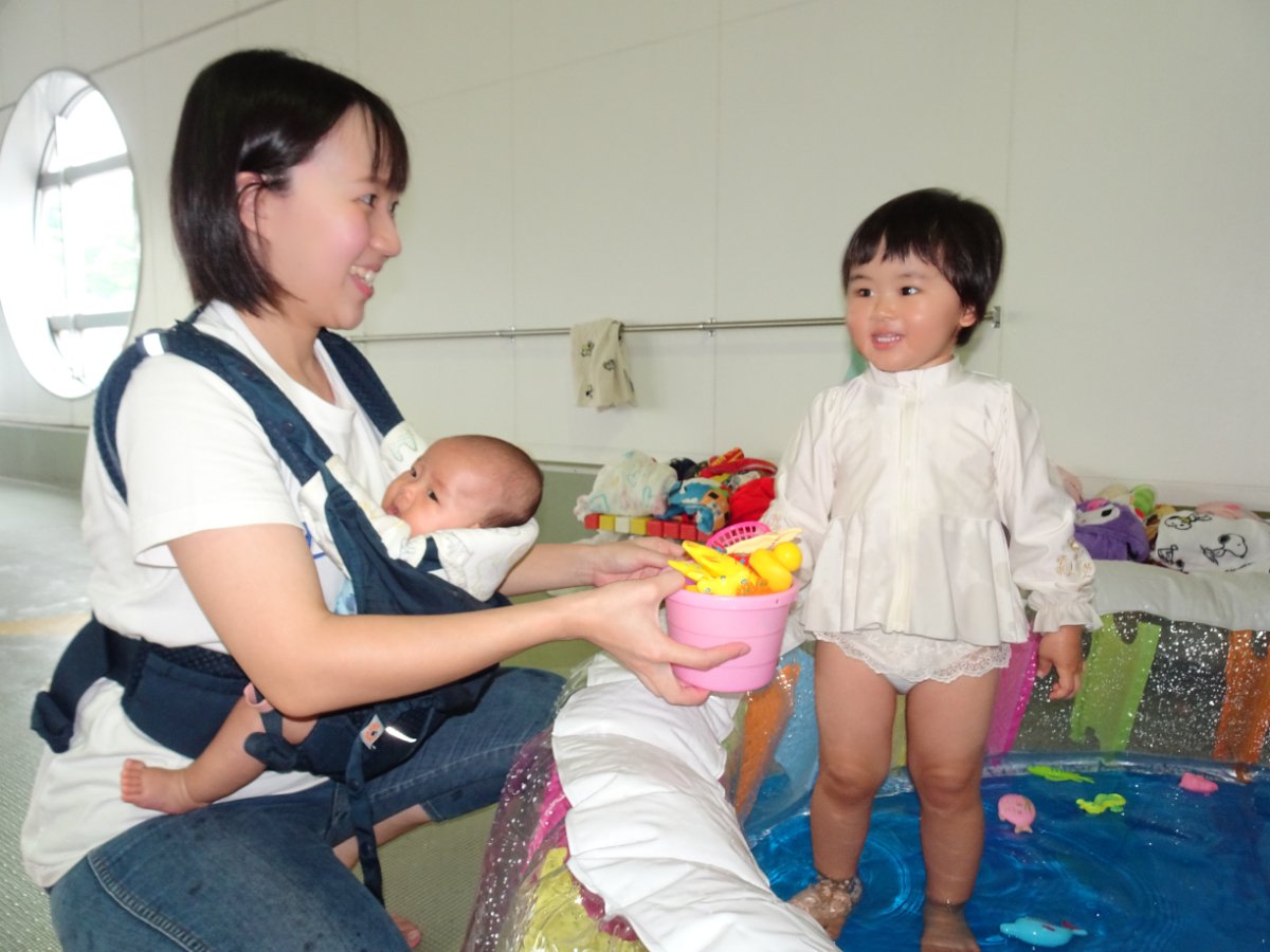 水遊び保育見学☼