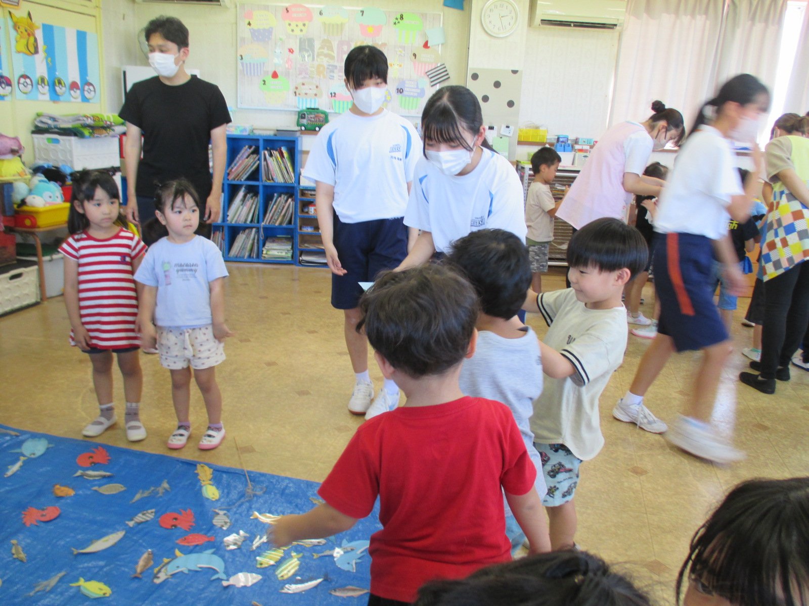 東中学校の皆さんと交流したよ！