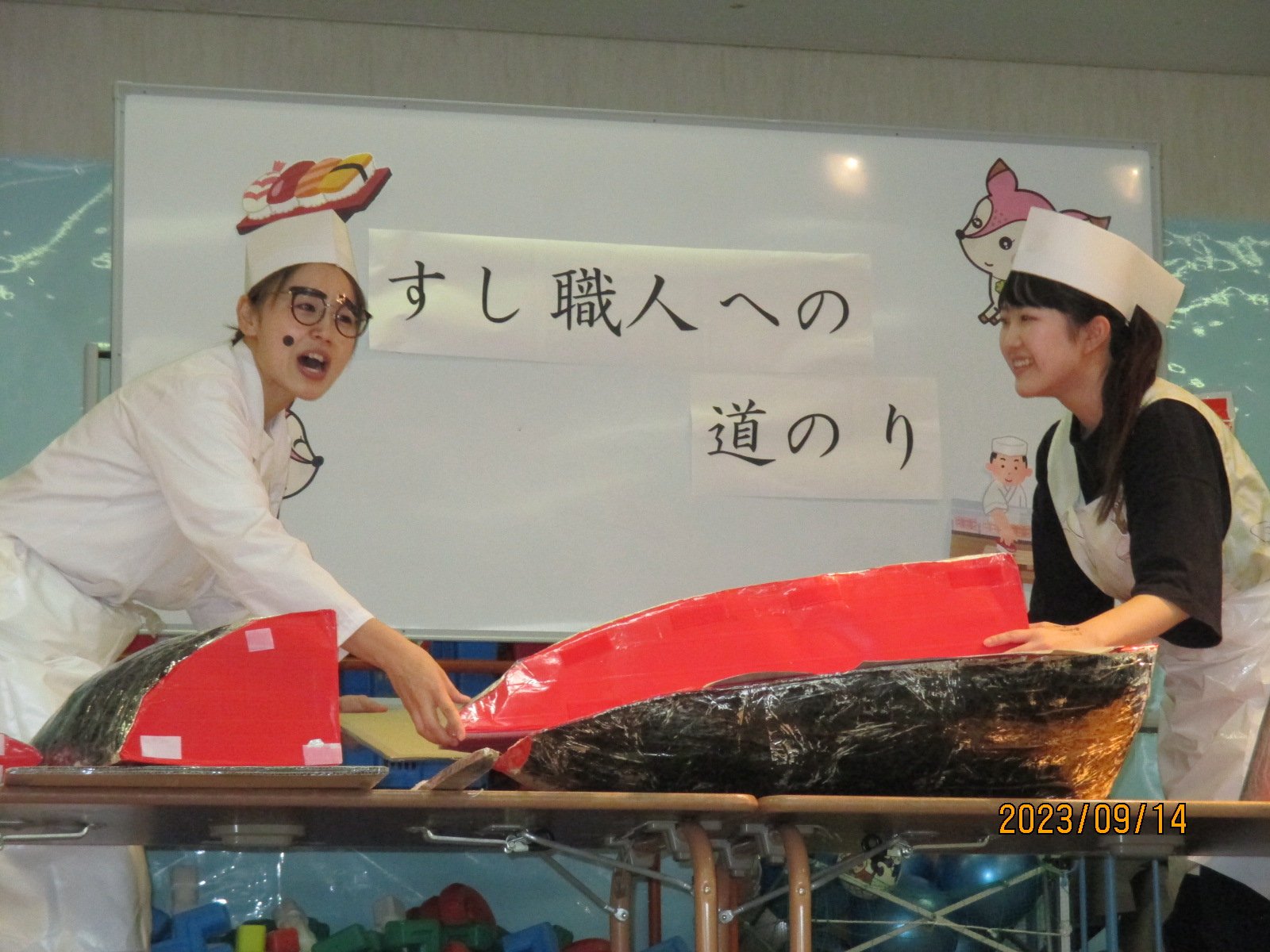 すしめいさんによるマグロの解体ショー