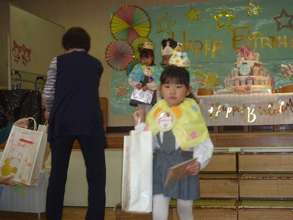 退場する子どもたち