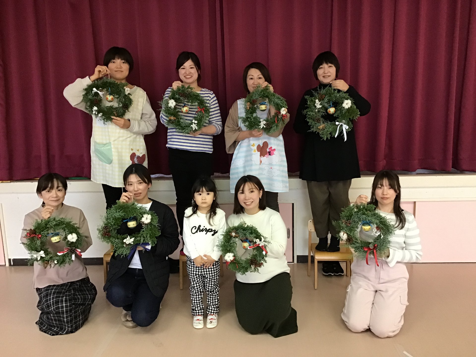 第３回父母と教師の会研修会「クリスマスリース作り体験」