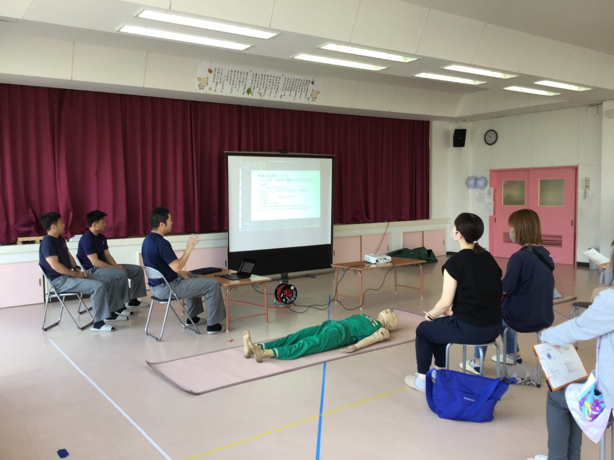 第1回PTA研修会「もしもに備えて子どもの救急初期対応について」