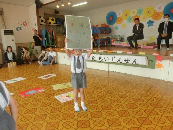 はくちょう組保育参観　「第一回かるた名人選手権」