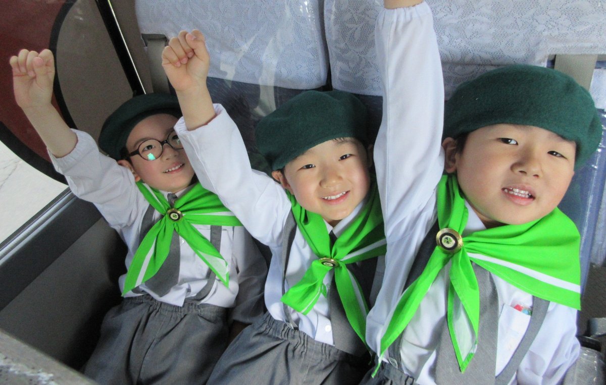 緑の幼年団　募金活動