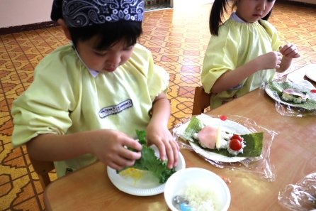 海苔で包んで完成！