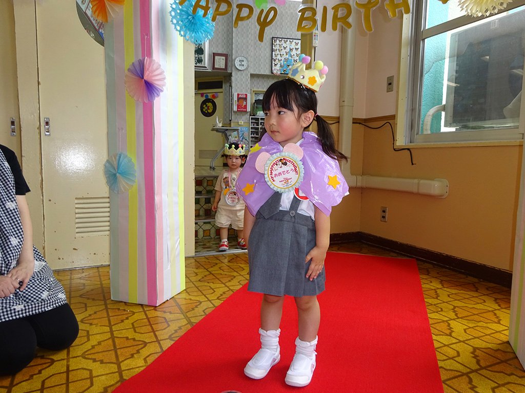 7月に誕生日を迎えた園児