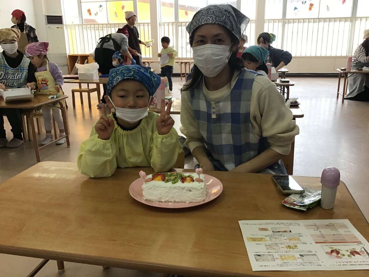 父母と教師の会「親子クッキング」