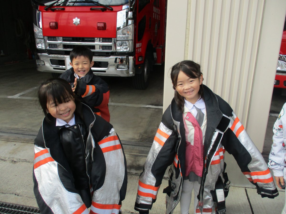 年長組★社会見学～消防士さんってすごい！～