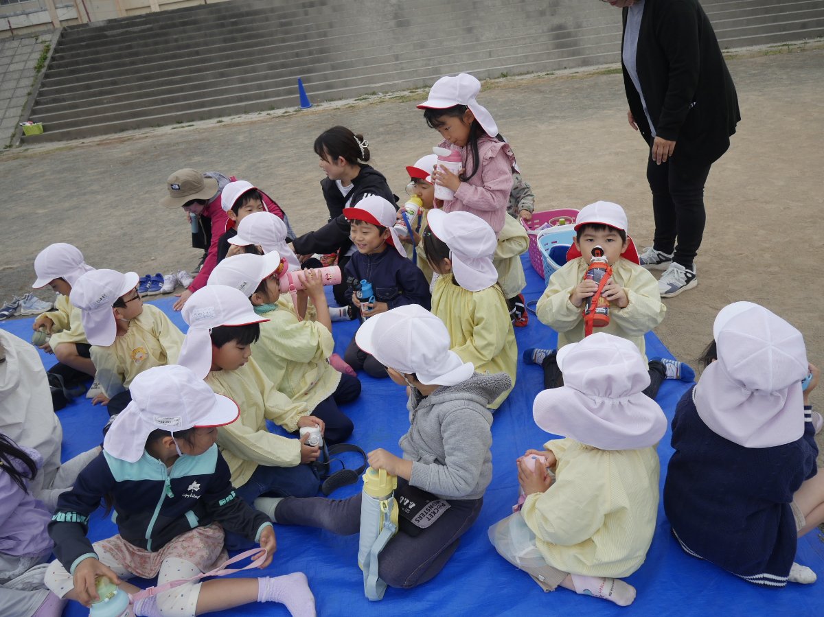 横内小学校運動会総練習見学へ～幼保小連携架け橋プログラム～
