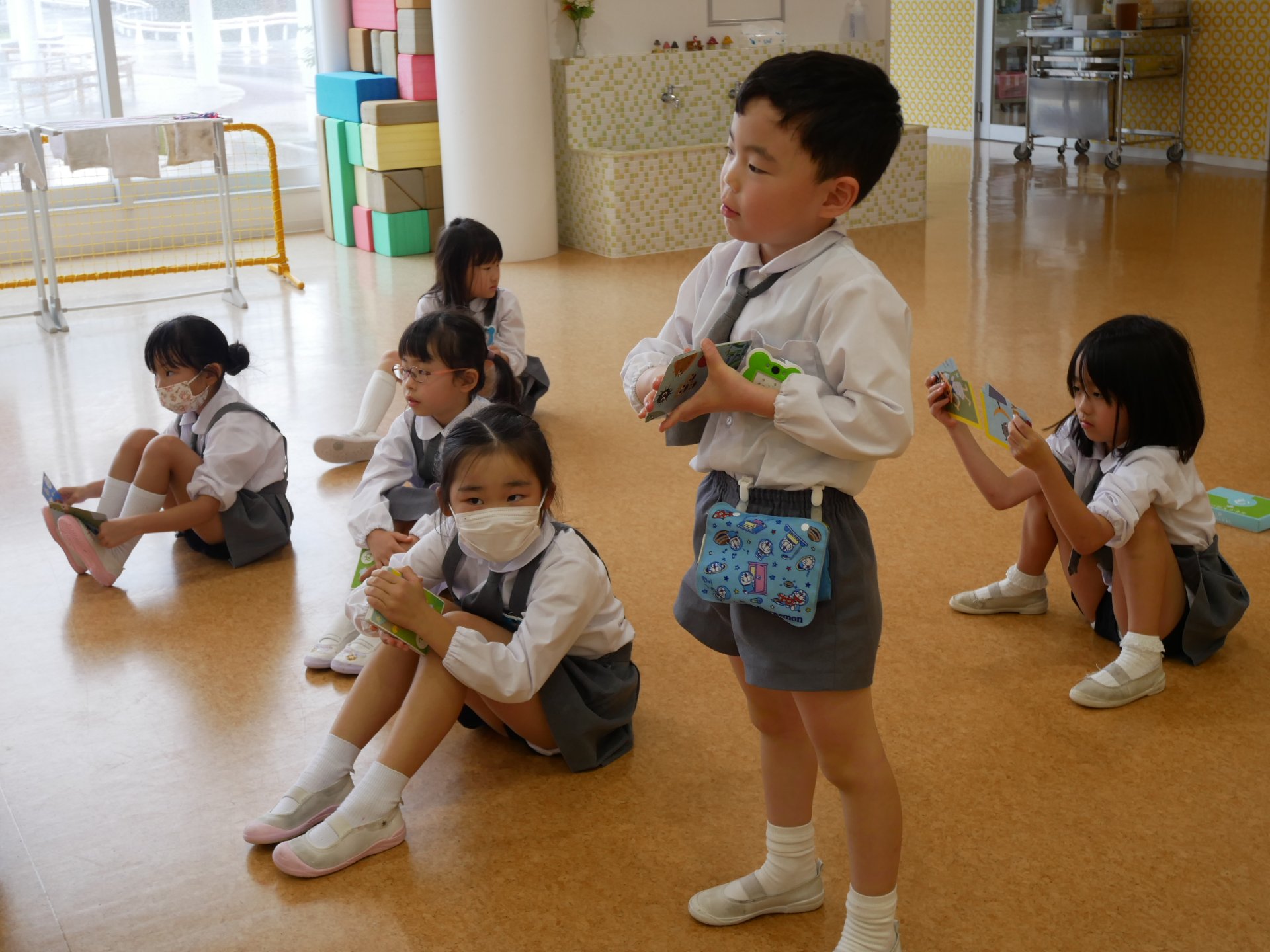 感想を発表する園児たち