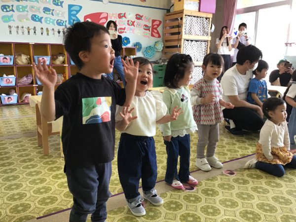 春の保育参観